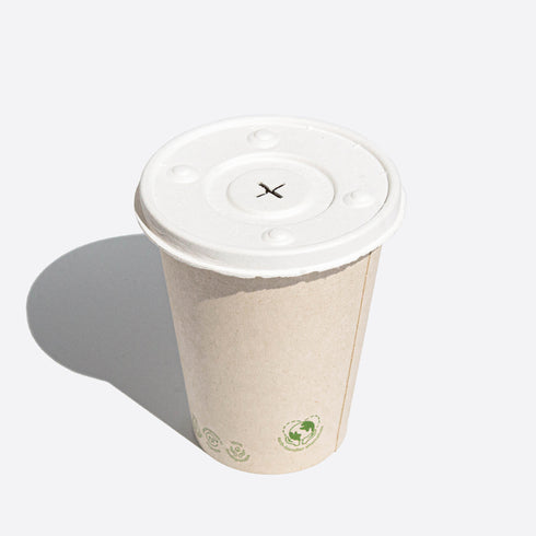 12oz Beverage Cup + Straw Lid (50 pieces per pack)
