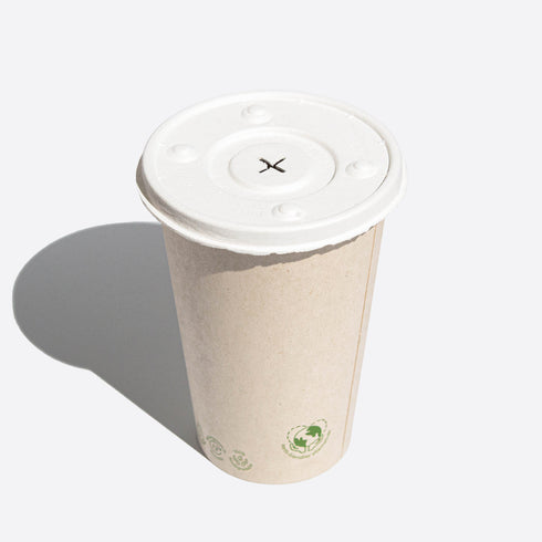 16oz Beverage Cup + Straw Lid (50 pieces per pack)