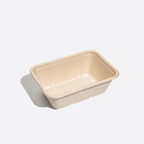 750ml Rectangular Container with Lid (50 pieces per pack)