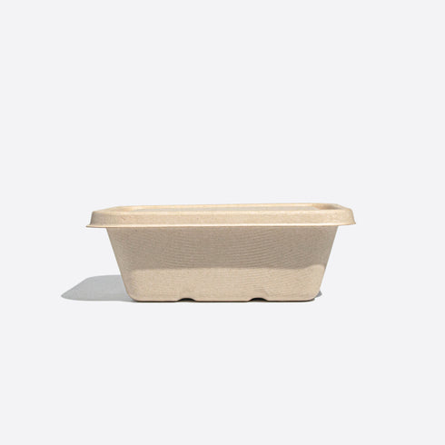 750ml Rectangular Container with Lid (50 pieces per pack)