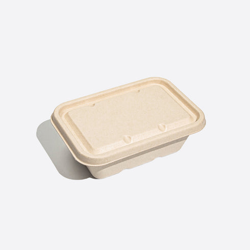 750ml Rectangular Container with Lid (50 pieces per pack)