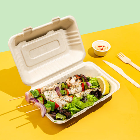 9"x 6" Clamshell Container (50 pieces per pack)